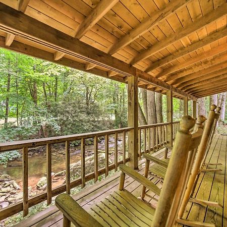 Scenic Creekside Cabin With Wraparound Porch! Villa Highlands Exterior photo