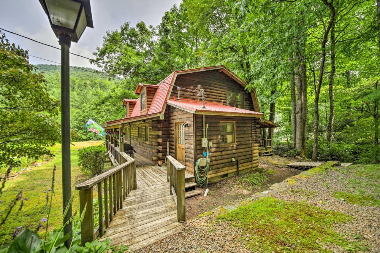 Scenic Creekside Cabin With Wraparound Porch! Villa Highlands Exterior photo